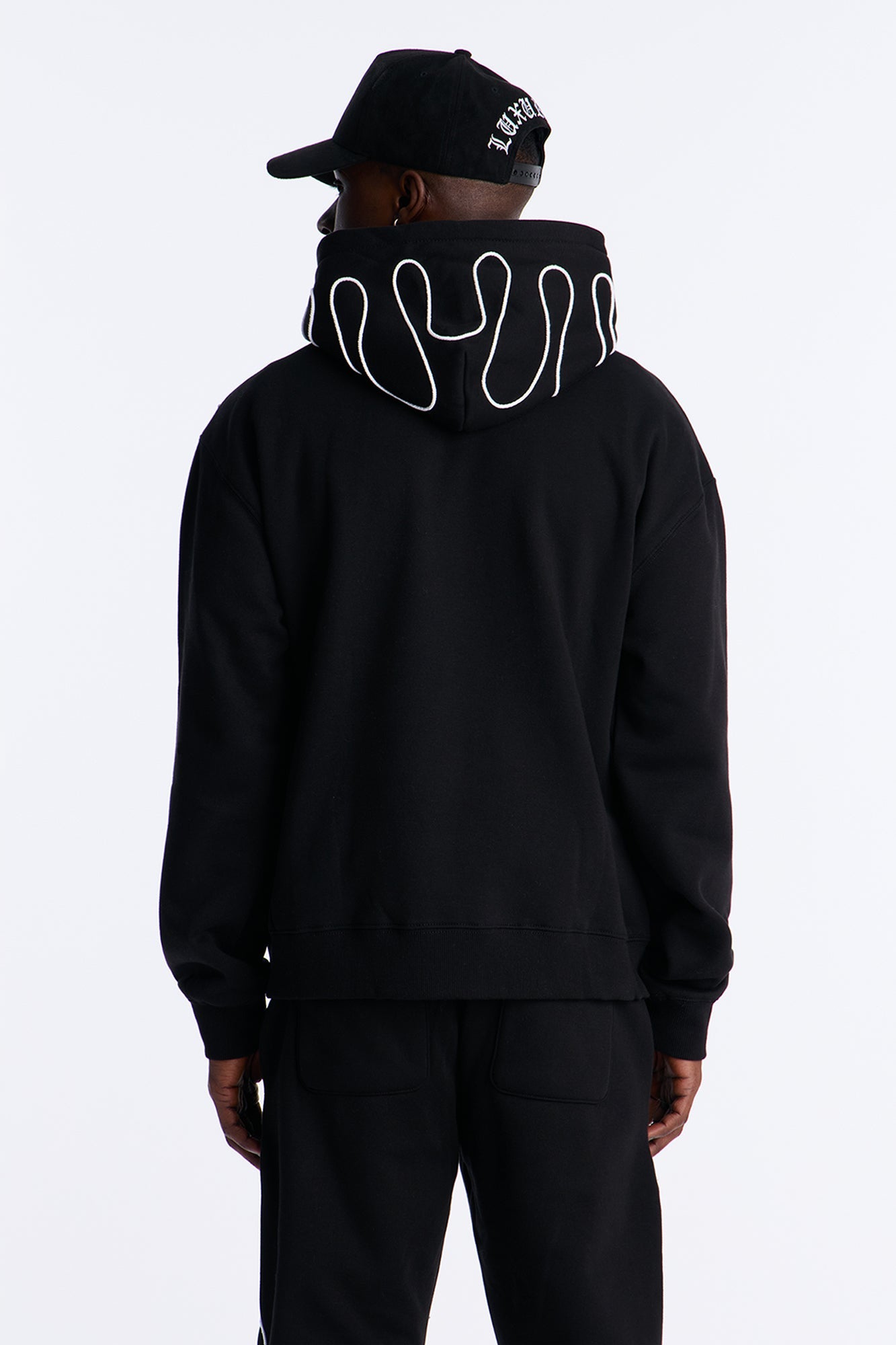 Lasso Embroidery Hoodie - Black