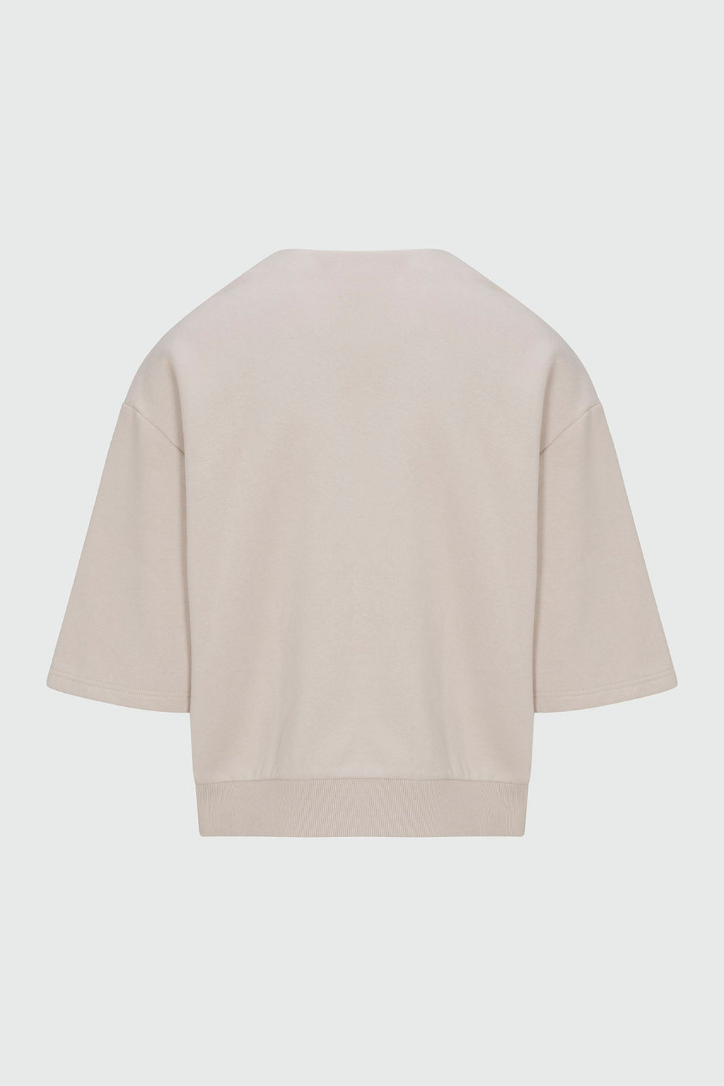 410 Relaxed Short Sleeve Henley Sweatshirt - Sand