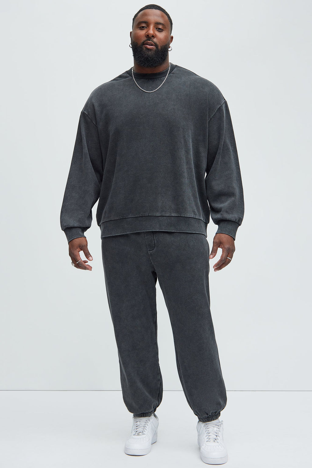 Tyson Heavy Wash Crewneck Sweatshirt - Black Wash
