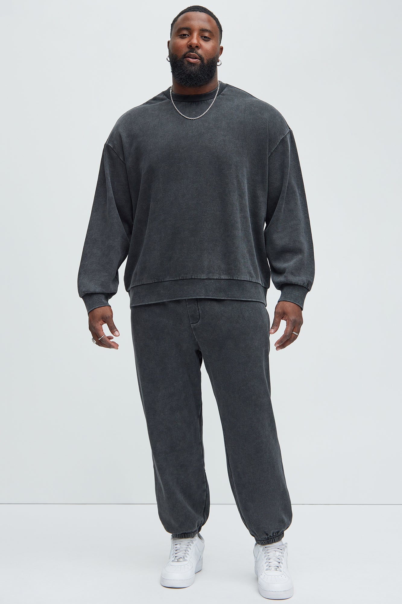 Tyson Heavy Wash Crewneck Sweatshirt - Black Wash