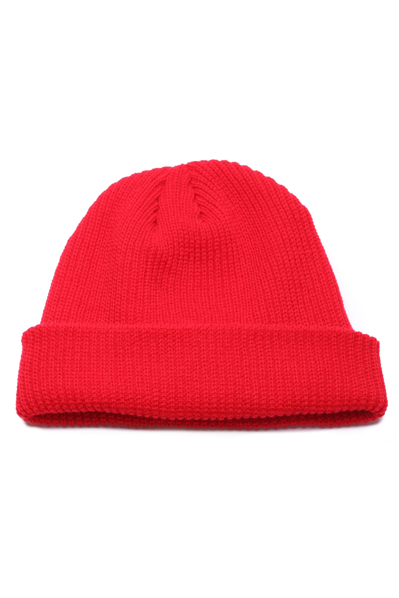 Ribbed Beanie - Red