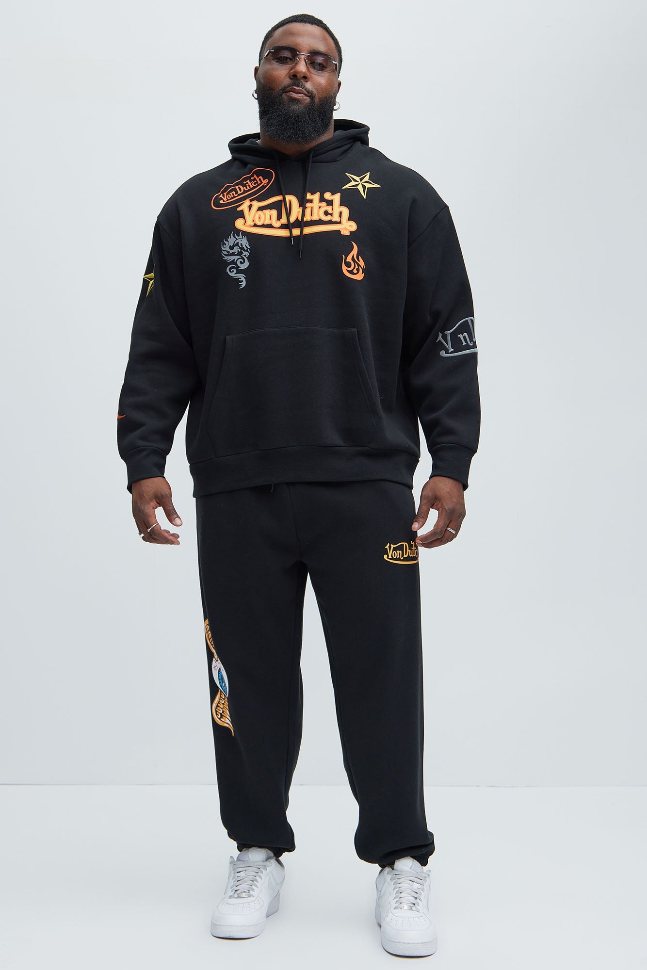 Von Dutch Star Hoodie - Black