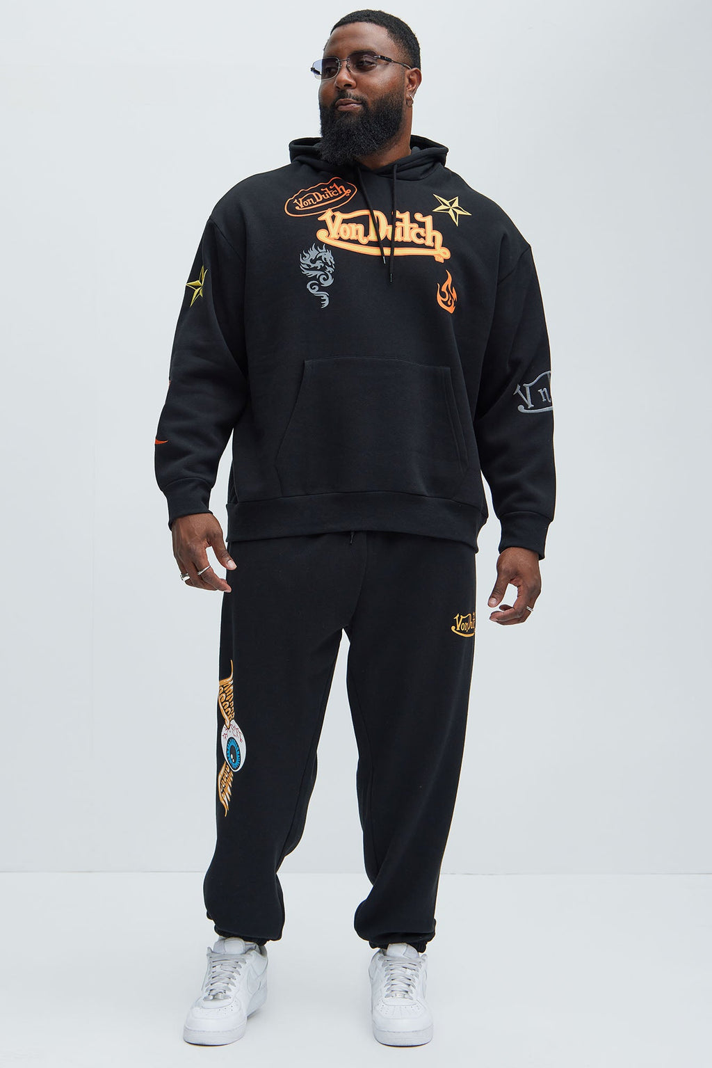Von Dutch Lost Angels Sweatpants - Black