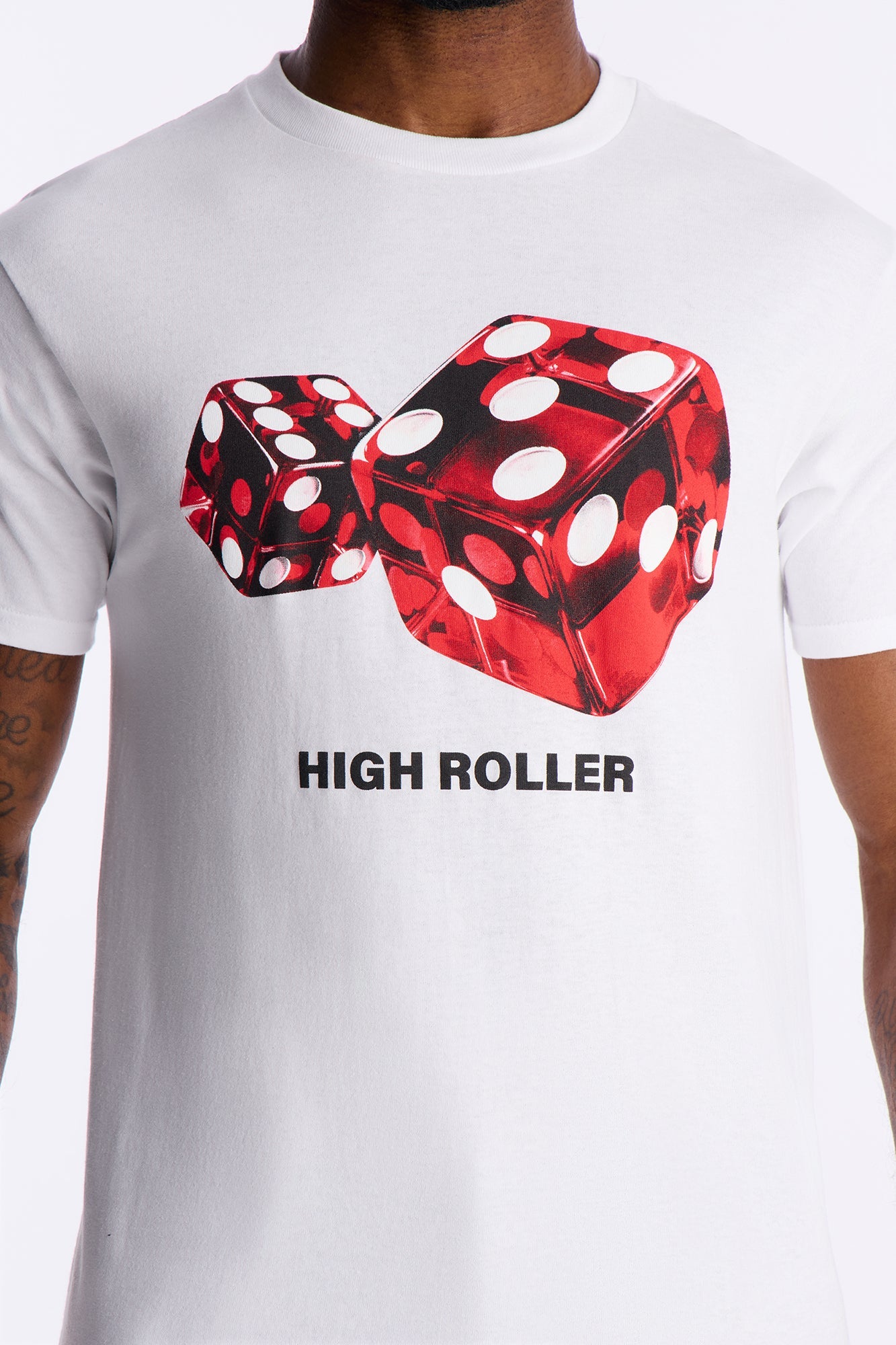 High Roller Suite Short Sleeve Tee - White