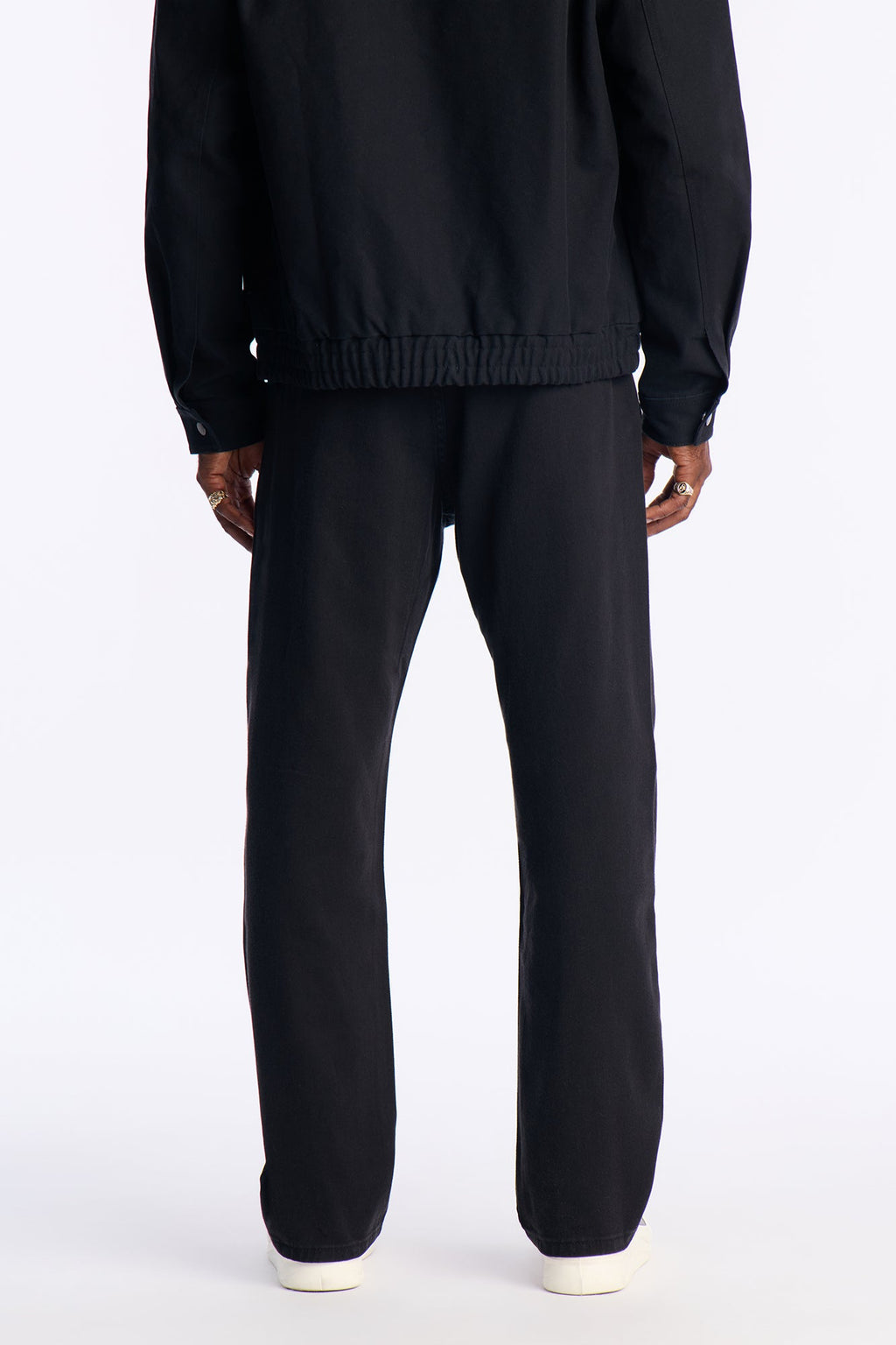 Straight Be Pleated Jean - Black