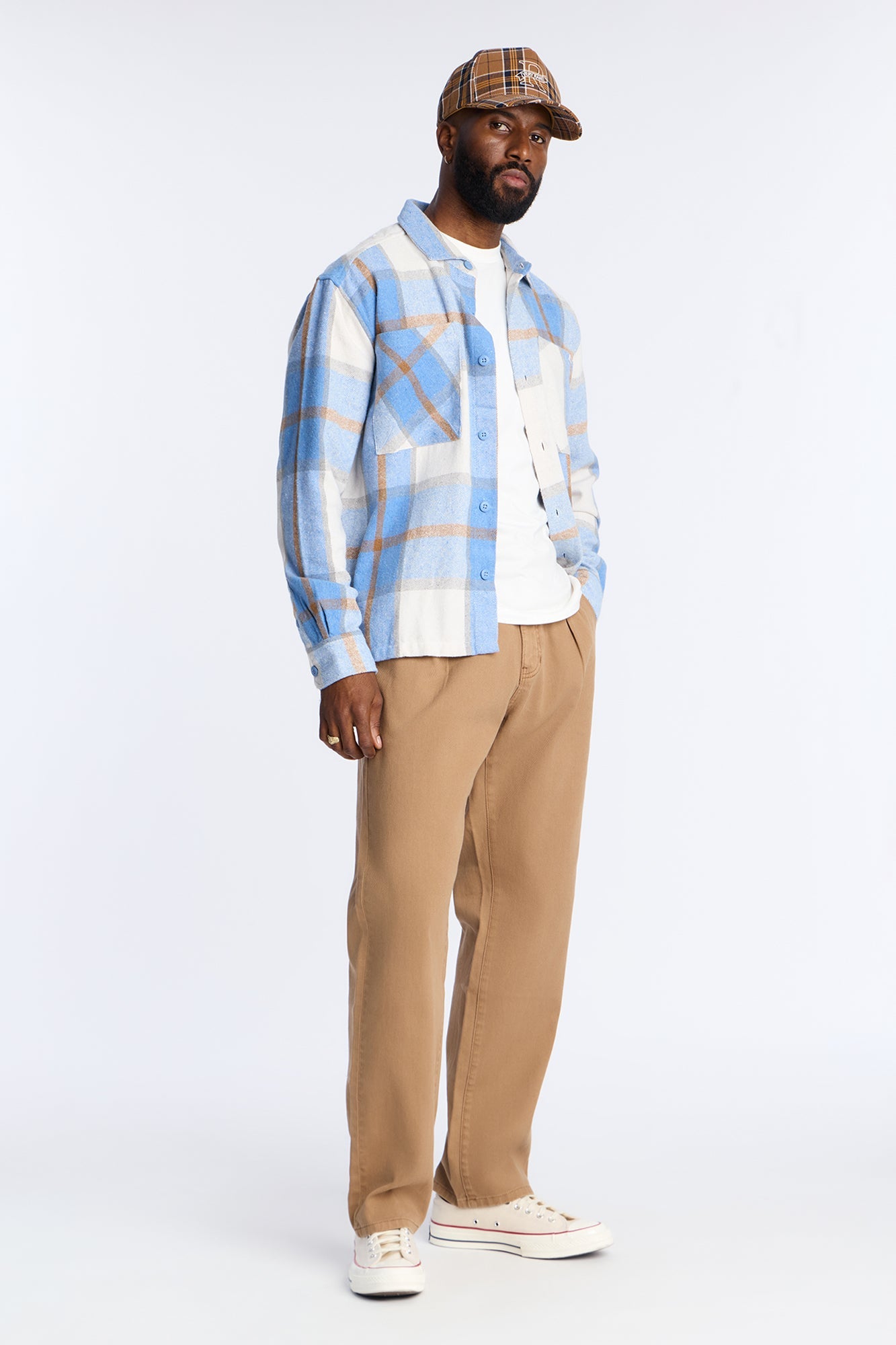 Straight Be Pleated Jean - Khaki