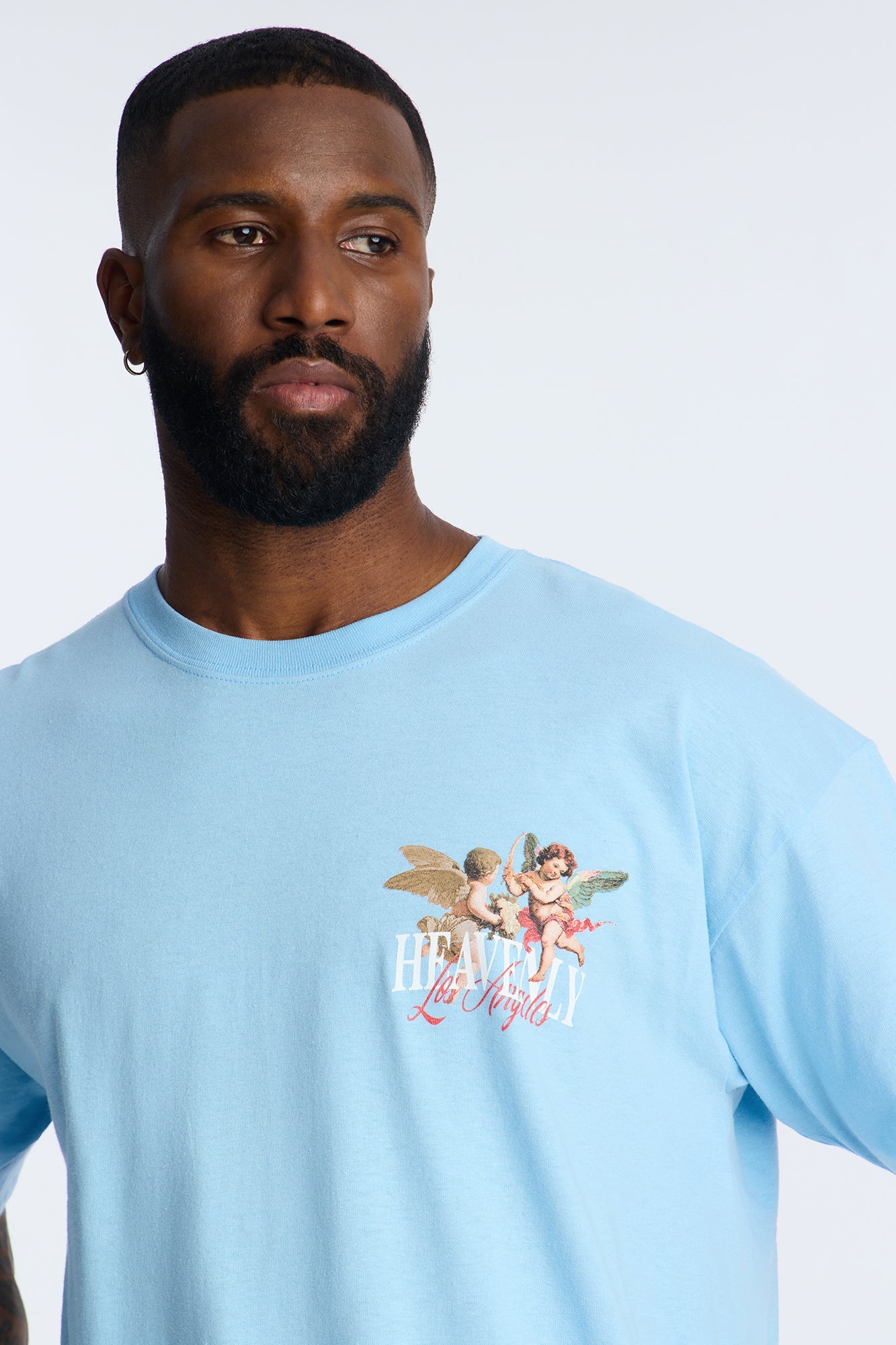 Heavenly Los Angeles Short Sleeve Tee - Light Blue