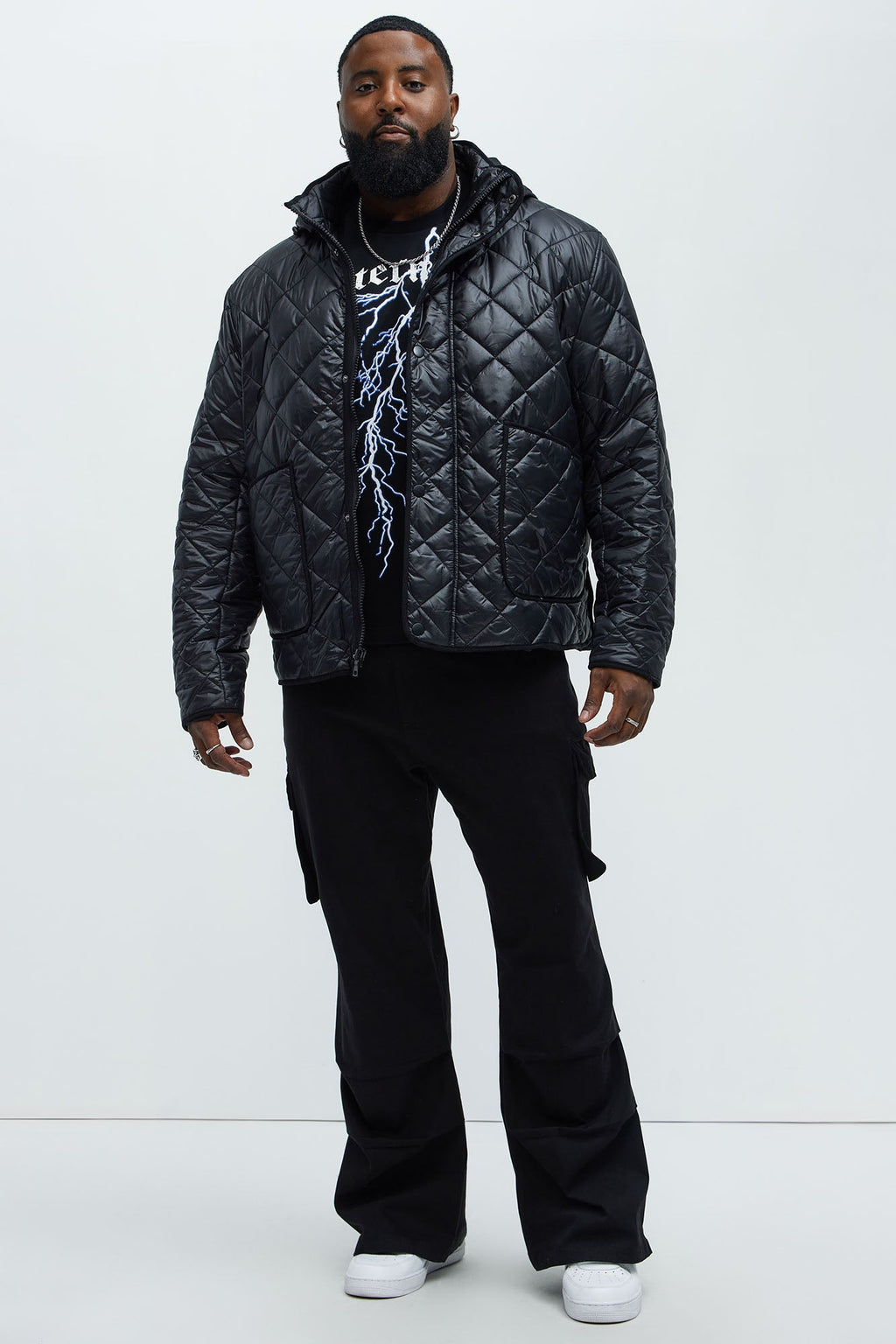 Better By Myself Quilted Jacket - Black