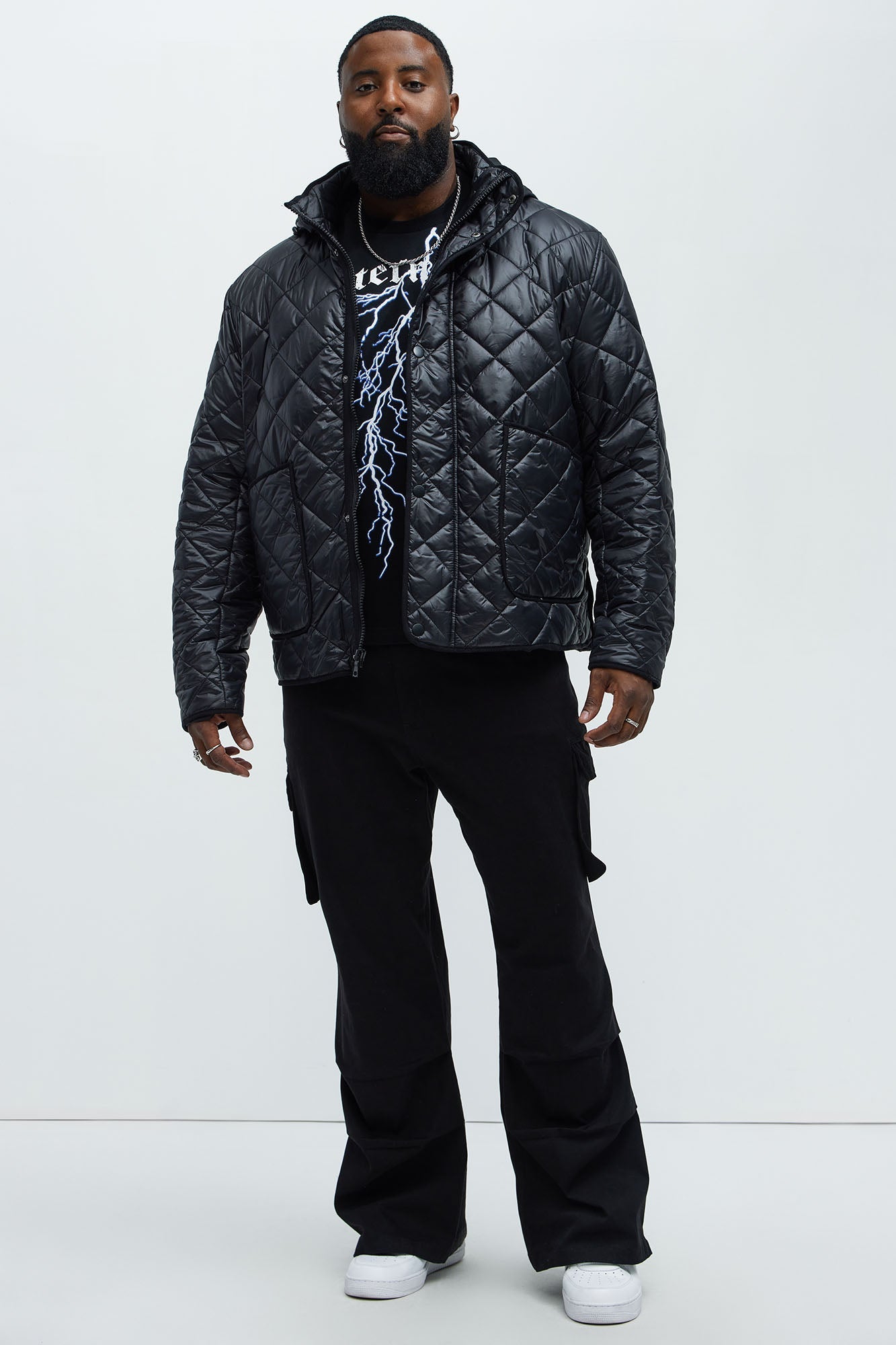 Better By Myself Quilted Jacket - Black