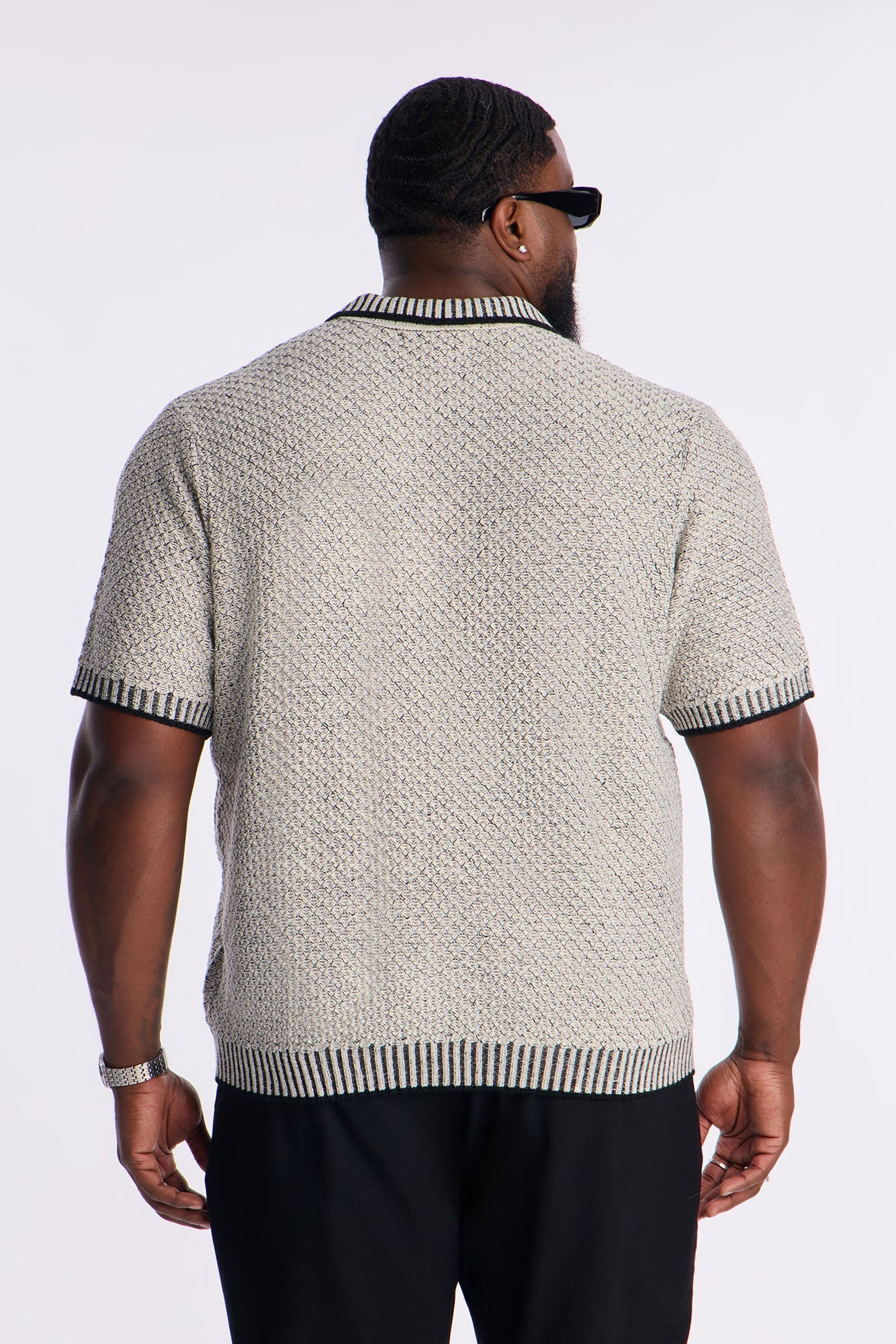 Knit Mercer Johnny Polo - Black