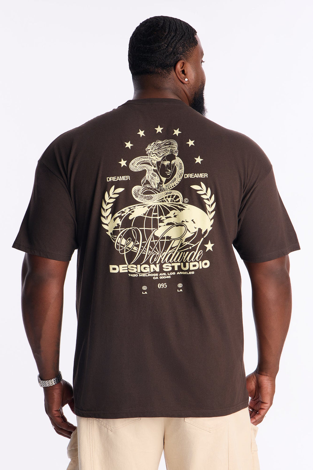 Dreamer Design Studio Short Sleeve Tee - Brown