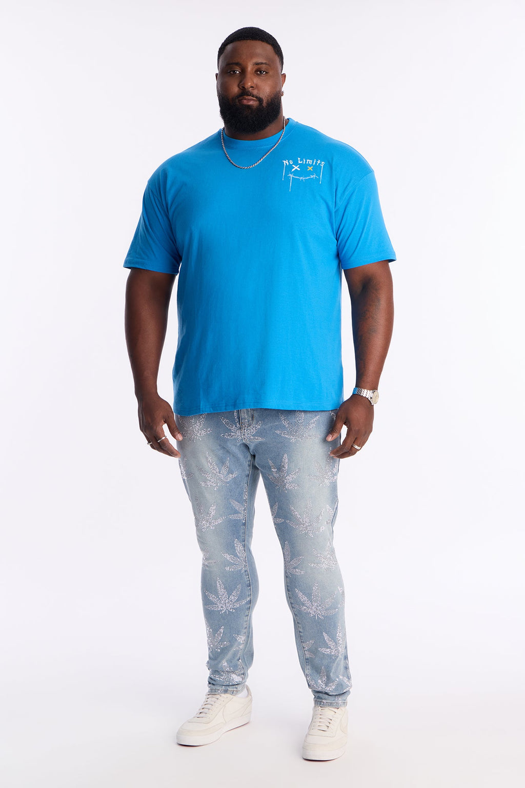 No Limits Just Legends Short Sleeve Tee - Blue