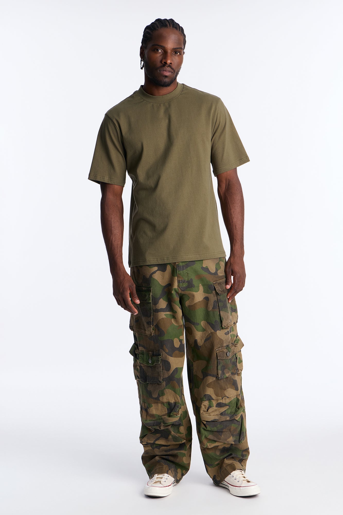 Oversized Heavyweight Tee 240GSM - Military Green