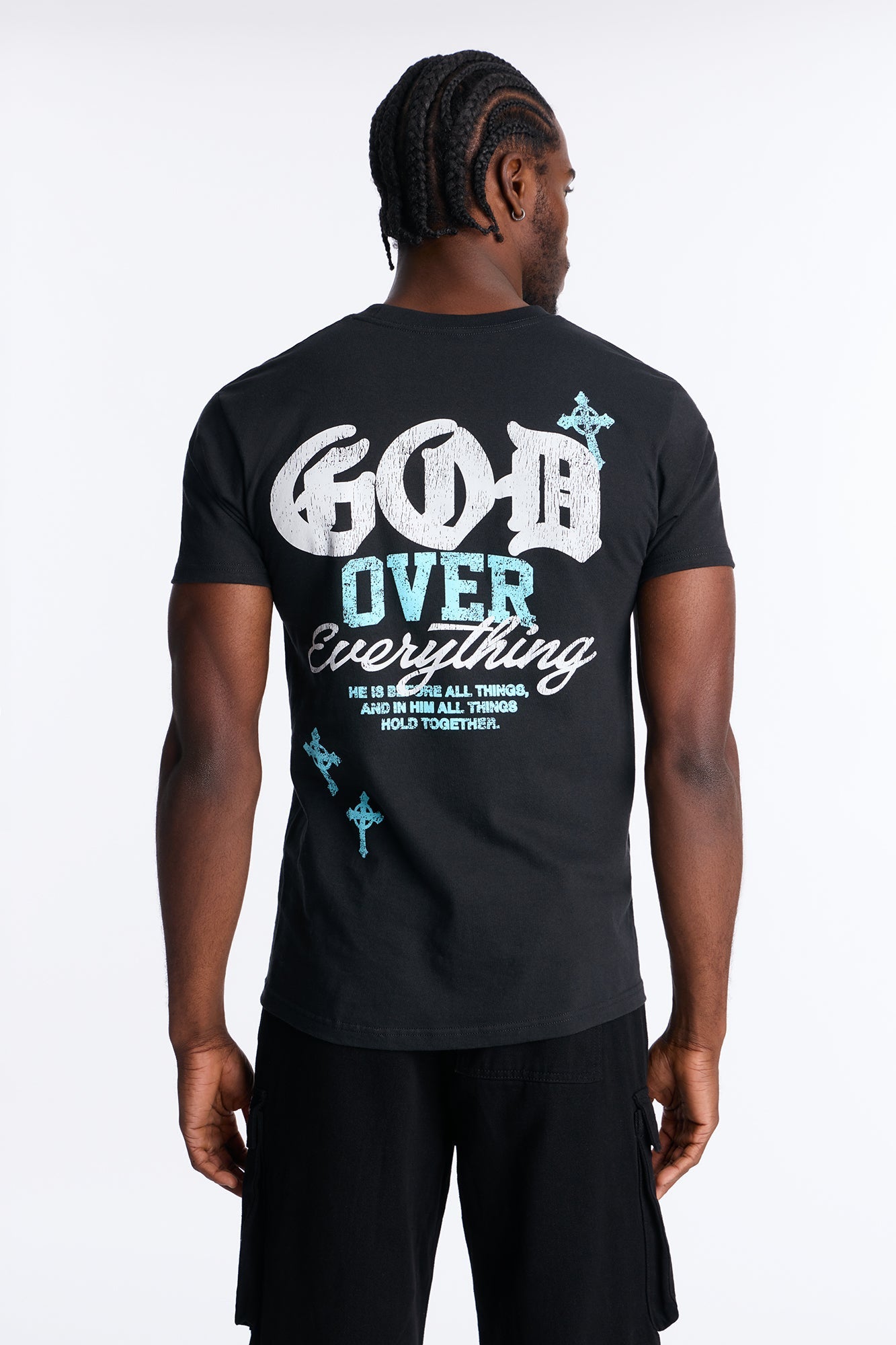 God Over Everything Short Sleeve Tee - Black