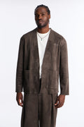 Noven Edge Suede Jacket - Grey