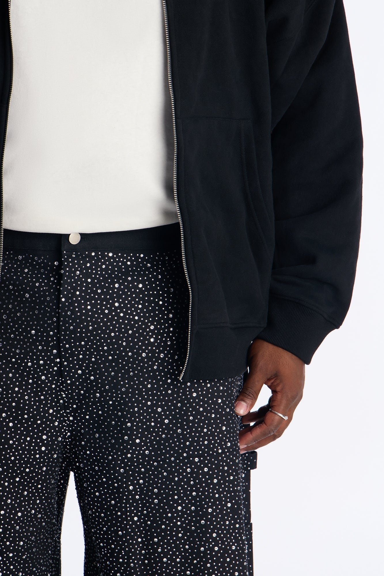 Extreme Baggy Flashing Lights Short - Black