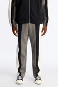 Paneled Fleece Straight Sweatpants - Multi Color