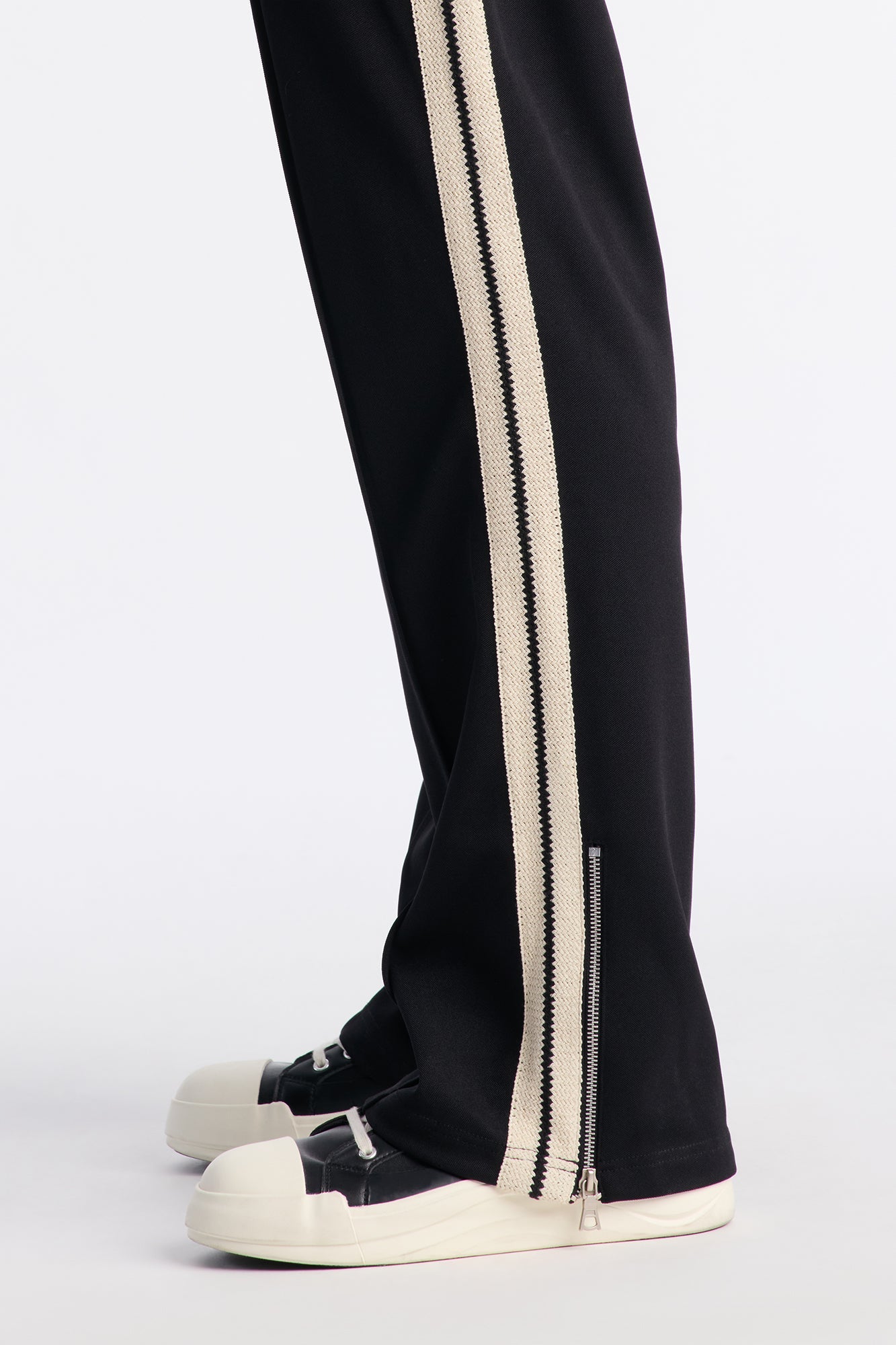 Dennis Slim Flare Track Pant - Black