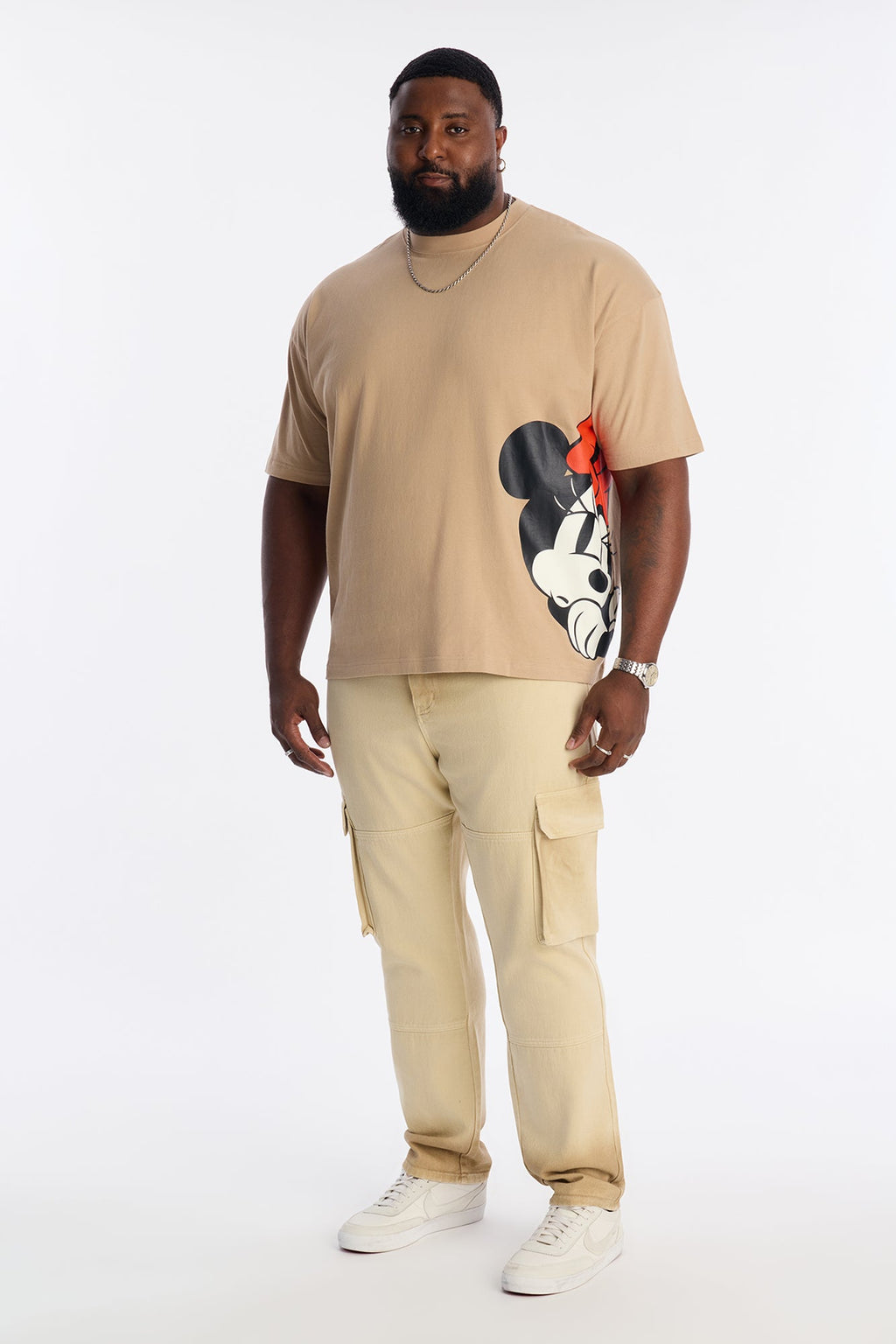 Disney Angry Minnie Premium Short Sleeve Tee - Brown
