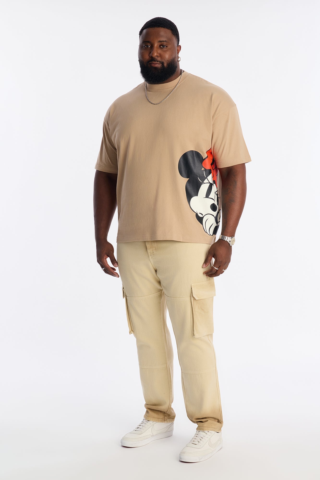 Disney Angry Minnie Premium Short Sleeve Tee - Brown