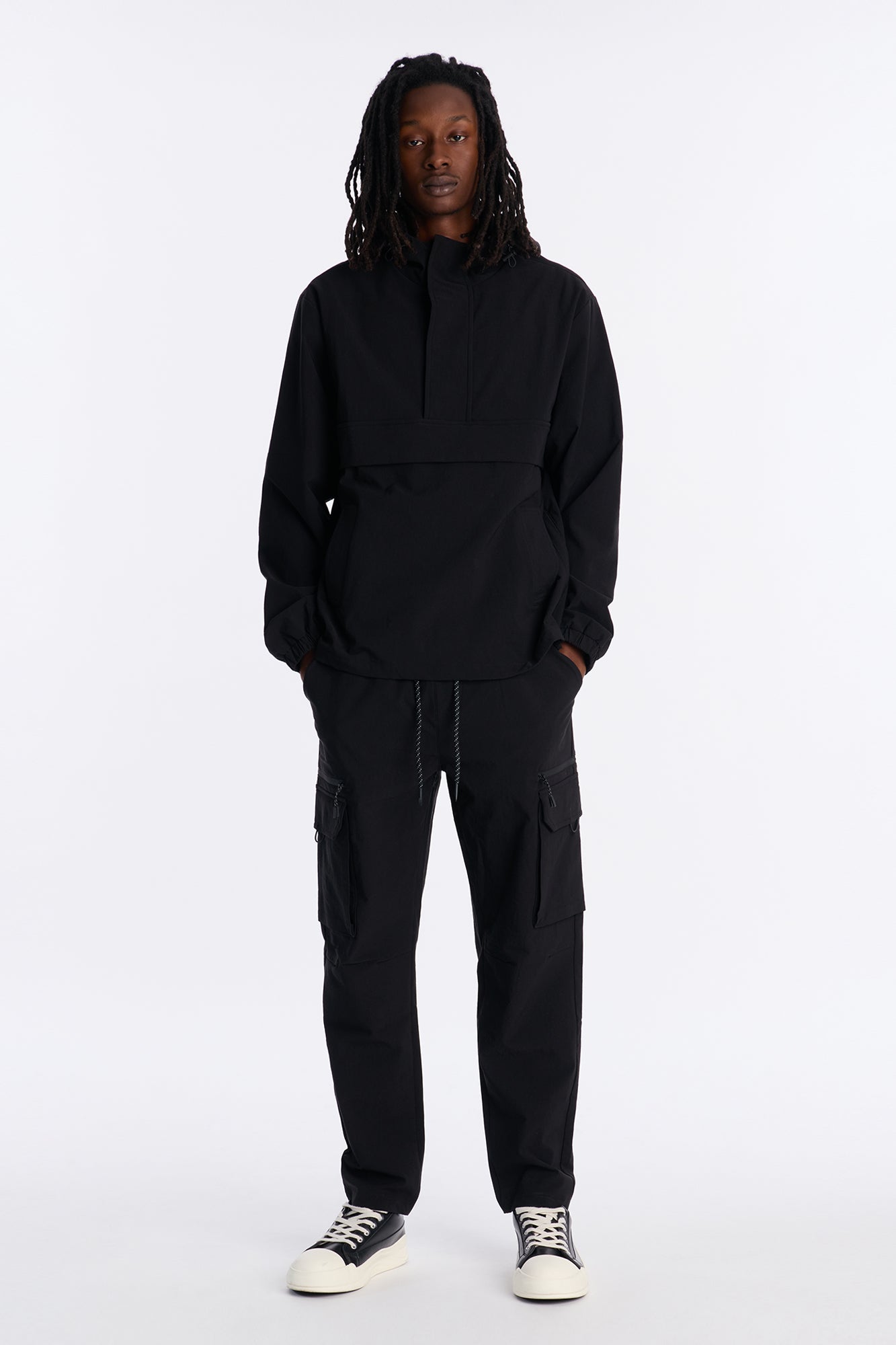 Desert Storm Pullover Anorak - Black