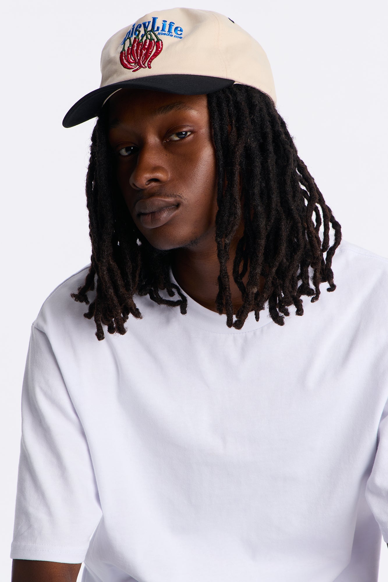 Spicy Life Unstructured Twill Snapback Hat - Stone/Combo
