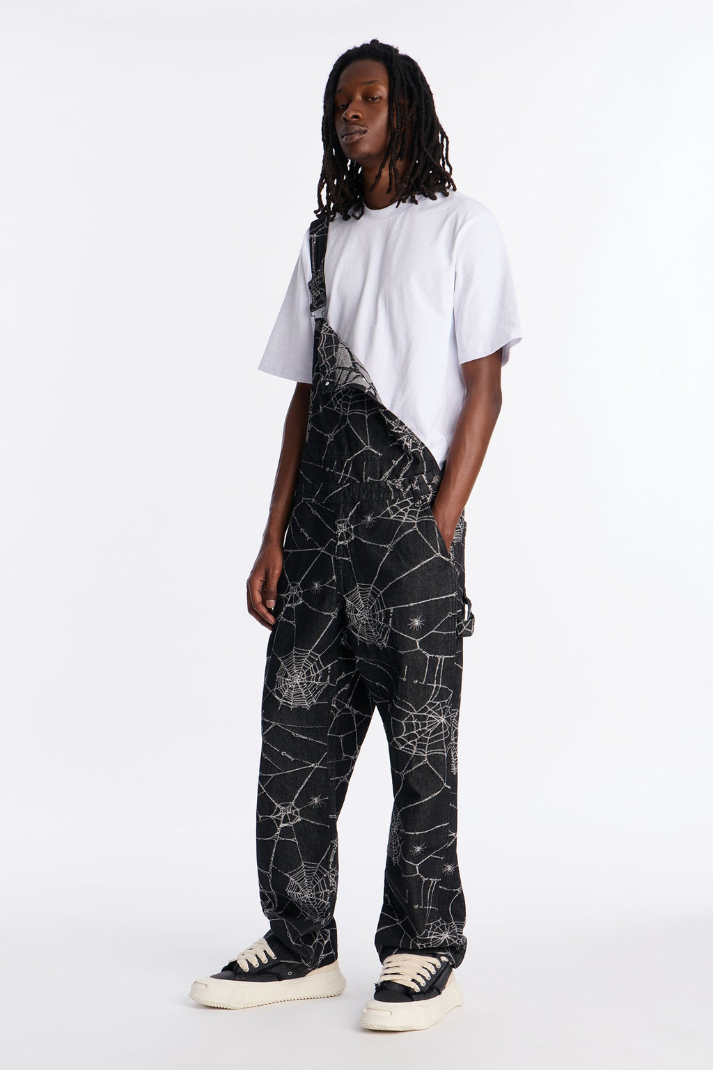 Widow Stitch Jacquard Overall - Black
