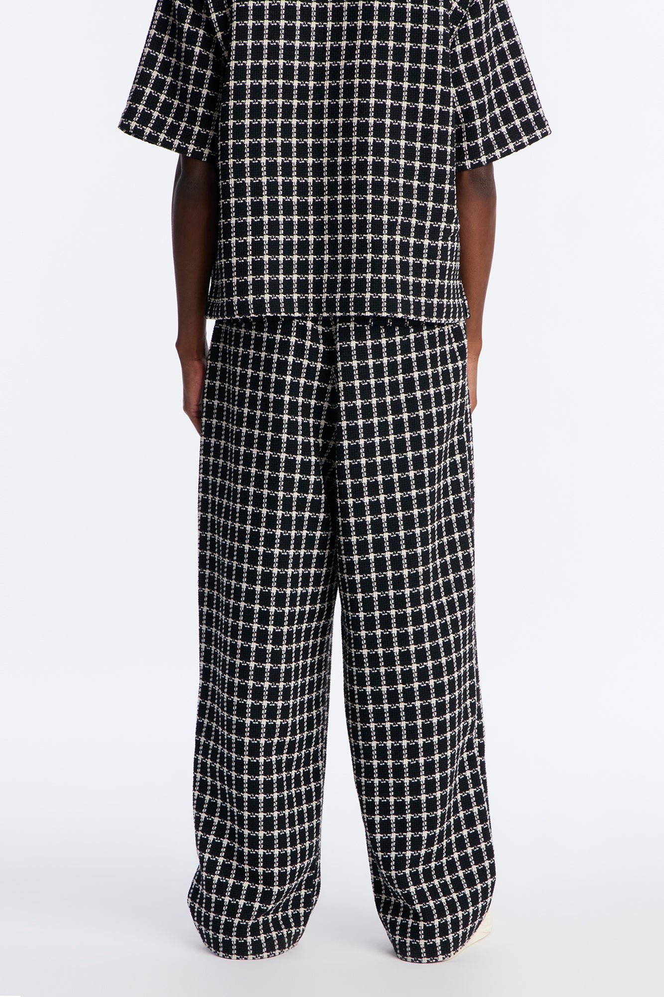 Baggy Theory Tweed Pant - Black