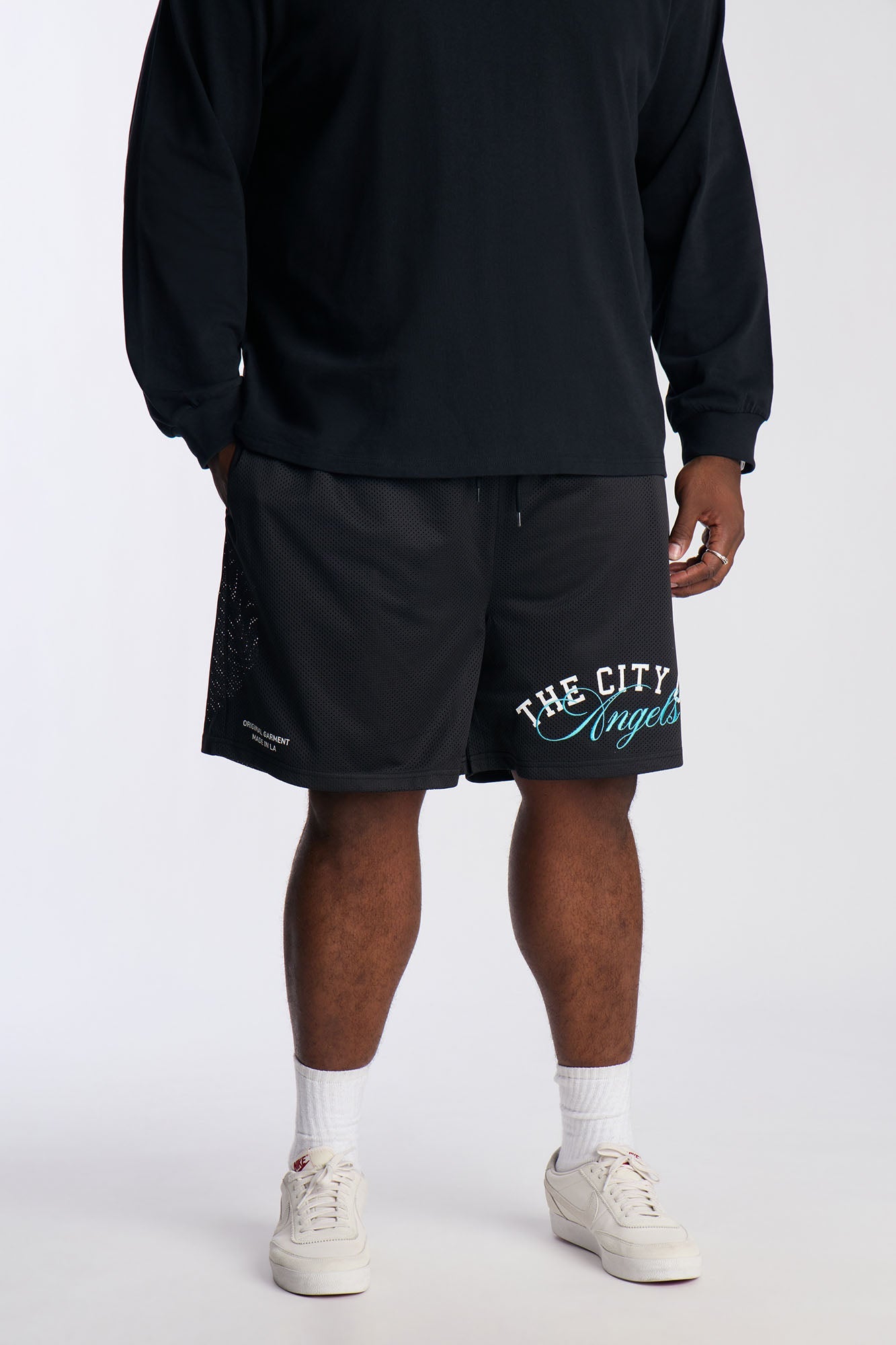 Angels Boulevard Mesh Short - Black