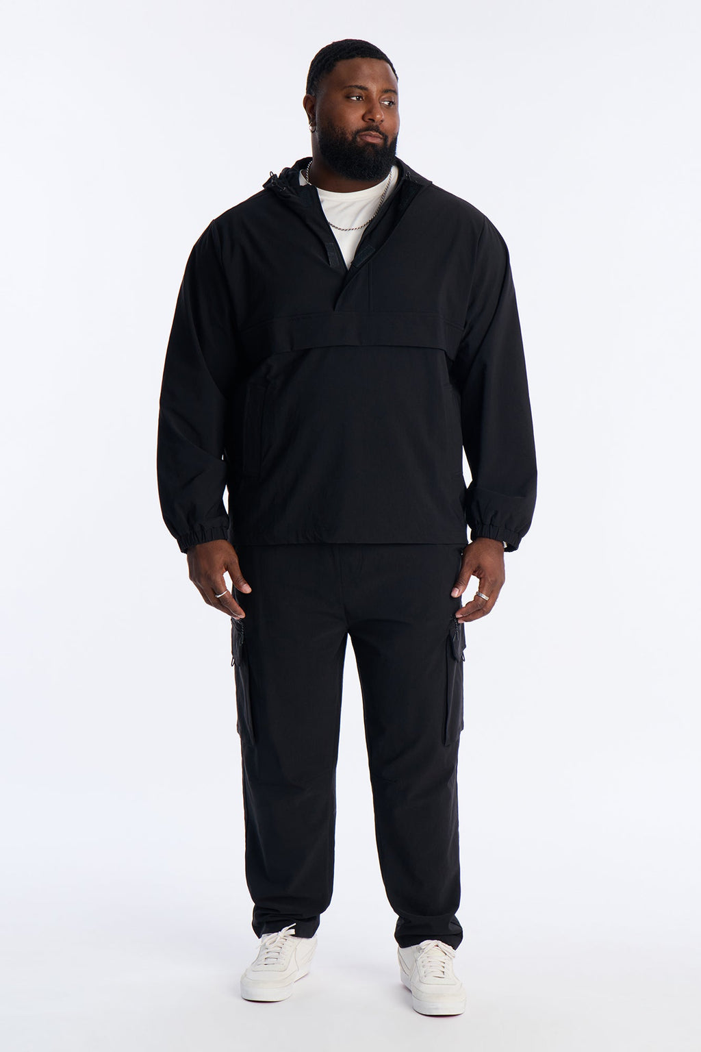 Desert Storm Pullover Anorak - Black
