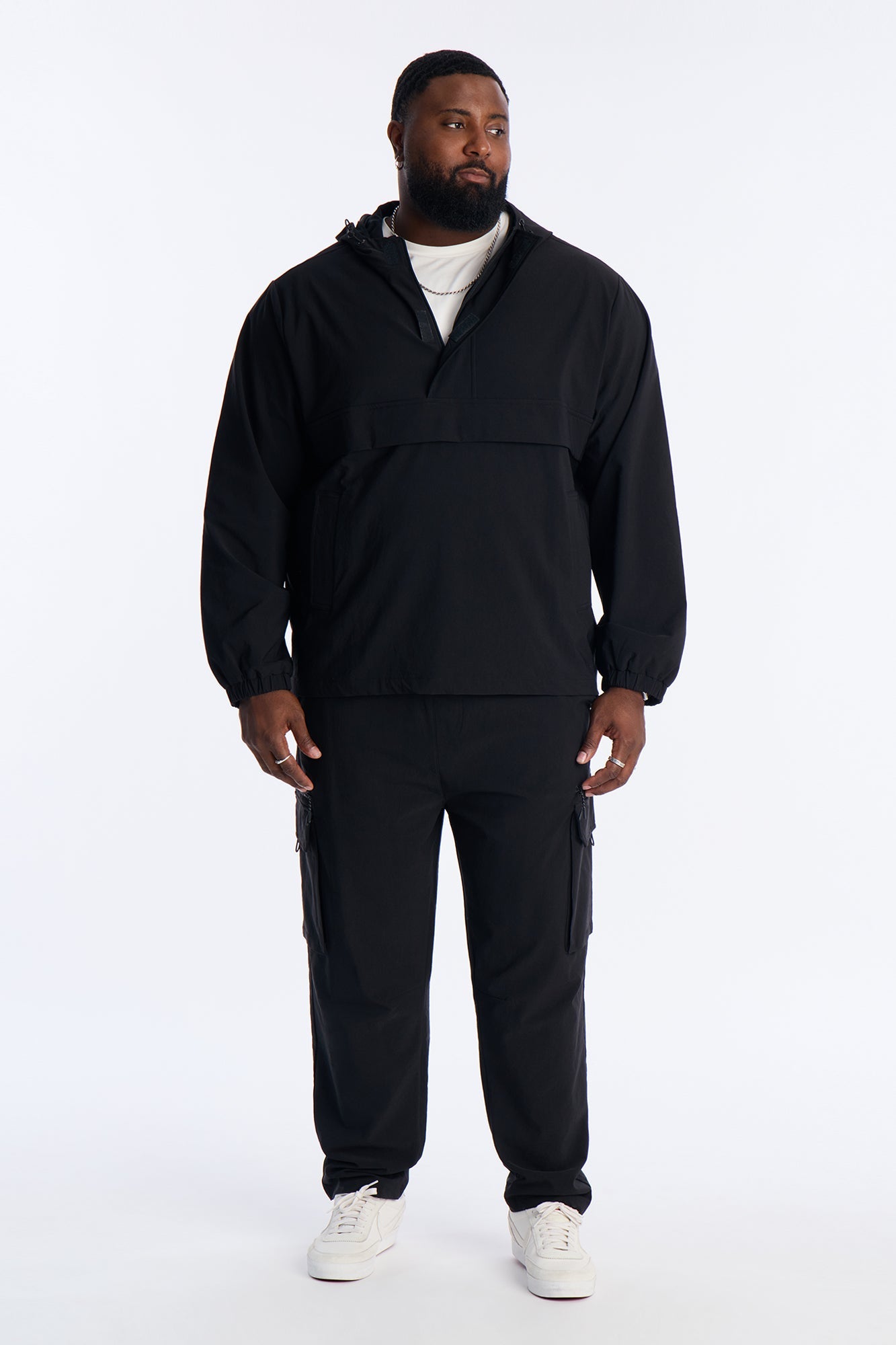 Desert Storm Pullover Anorak - Black