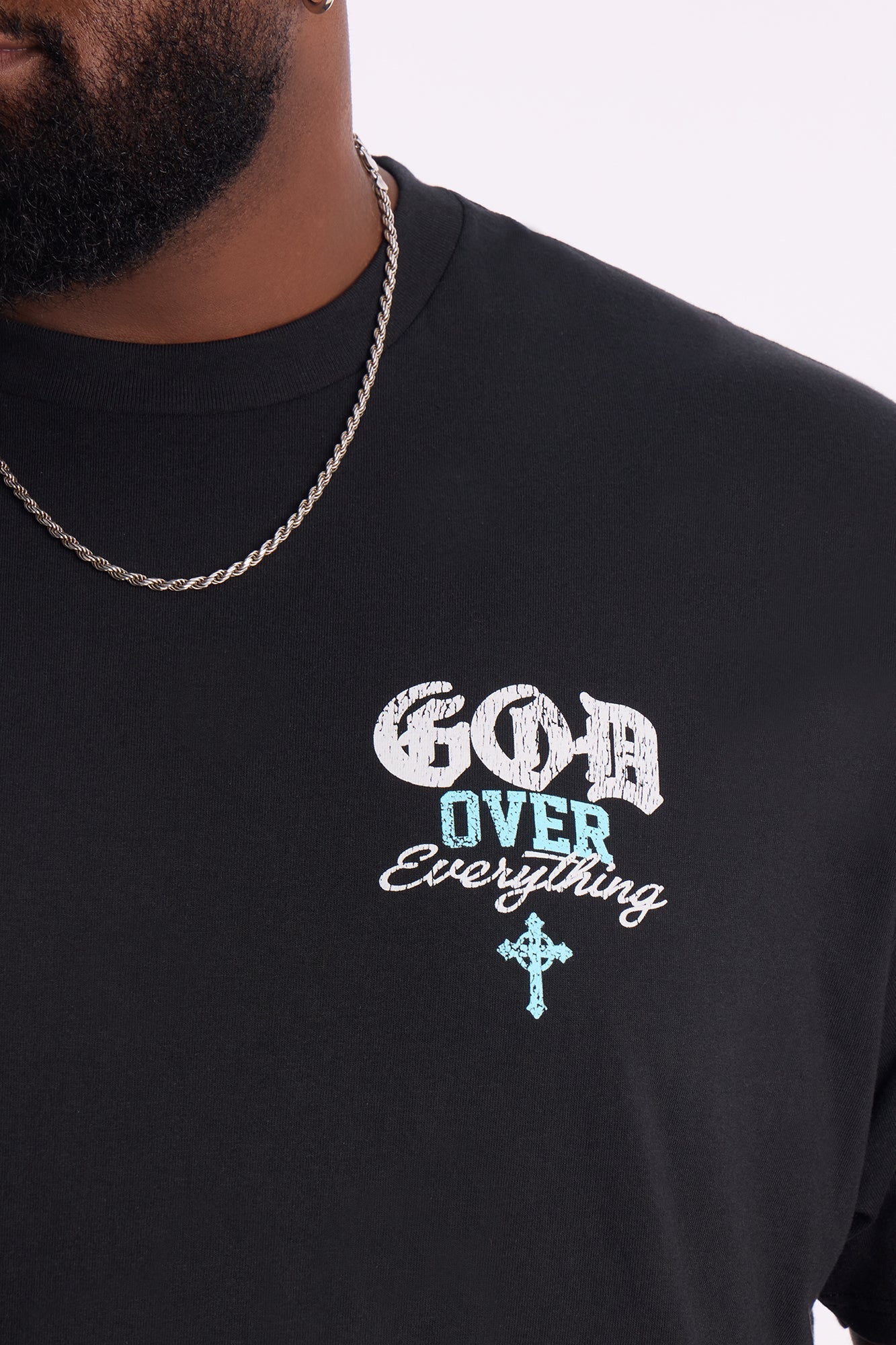 God Over Everything Short Sleeve Tee - Black
