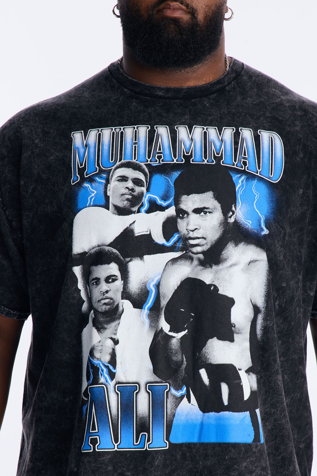 Muhammad Ali Champion Vintage Washed Short Sleeve Tee - Black Wash