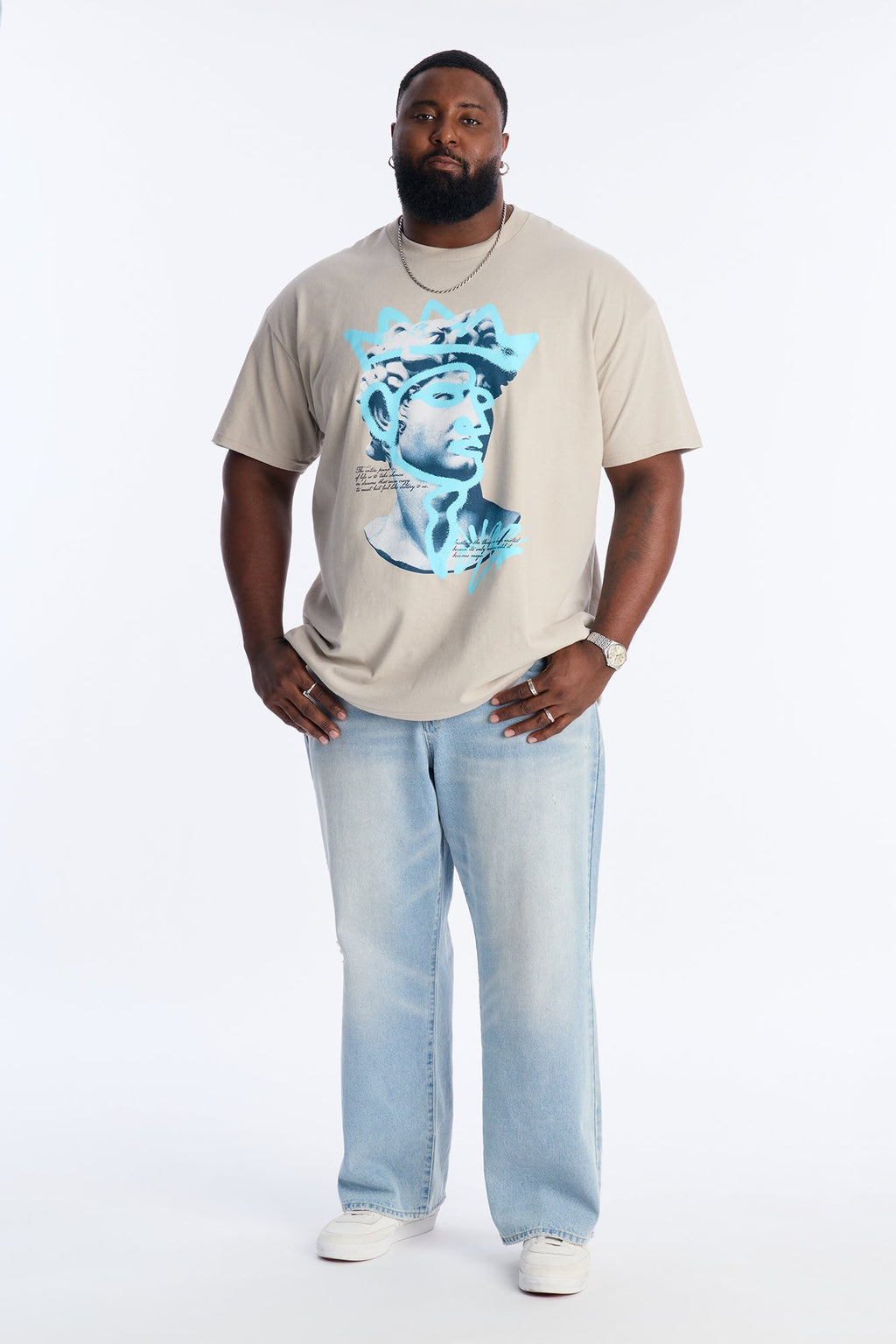King Me Short Sleeve Tee - Grey