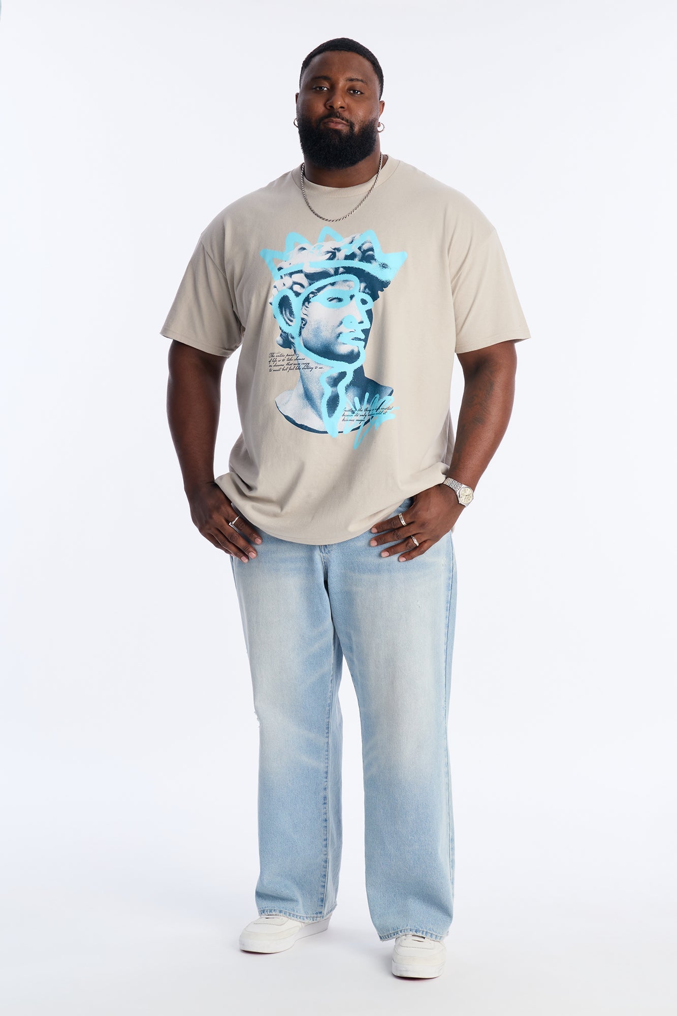 King Me Short Sleeve Tee - Grey