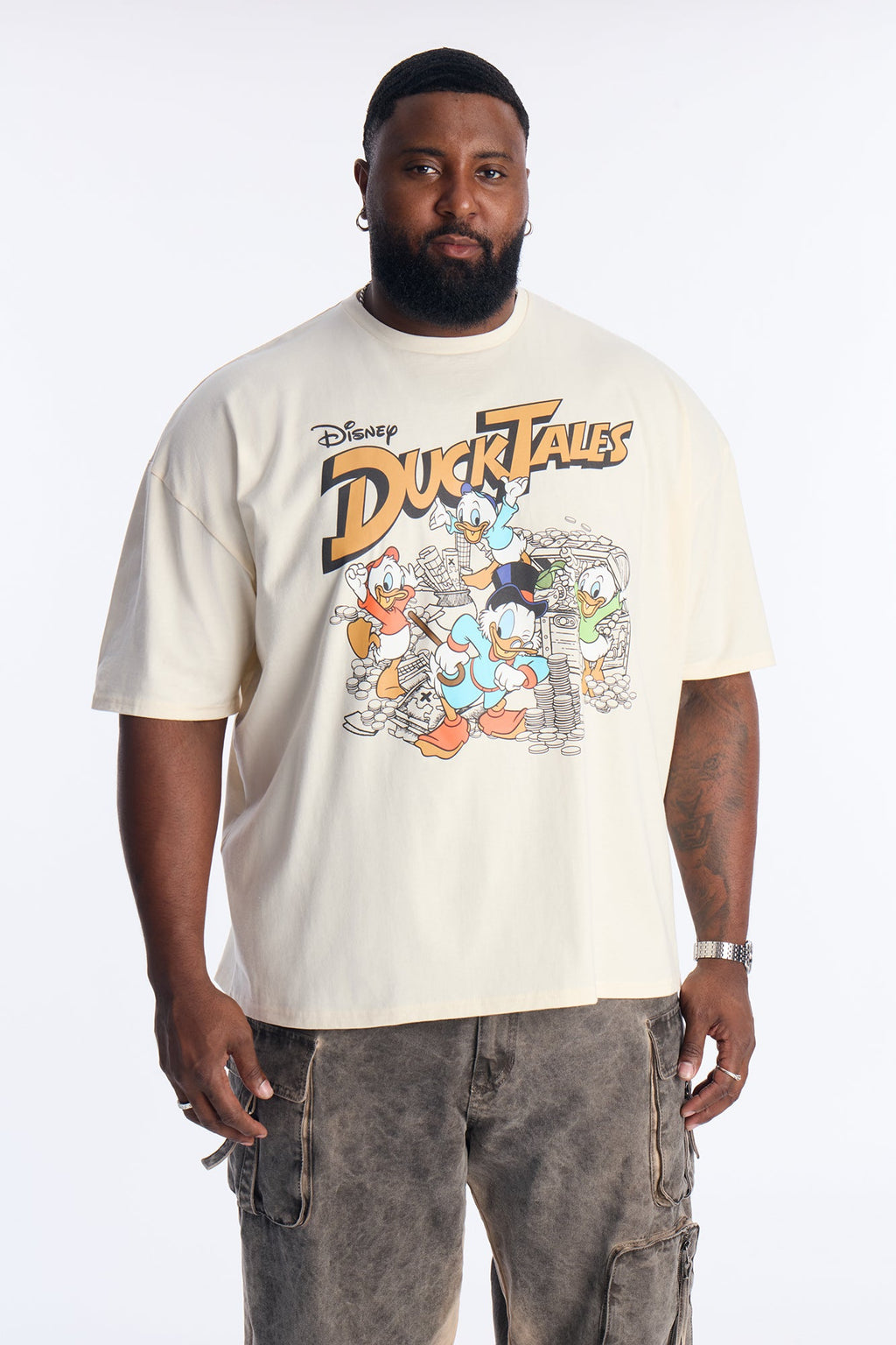 Disney Ducktales Boxy Short Sleeve Tee - Natural