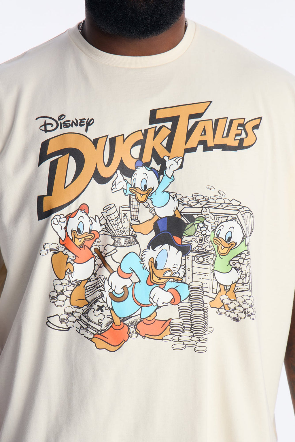 Disney Ducktales Boxy Short Sleeve Tee - Natural