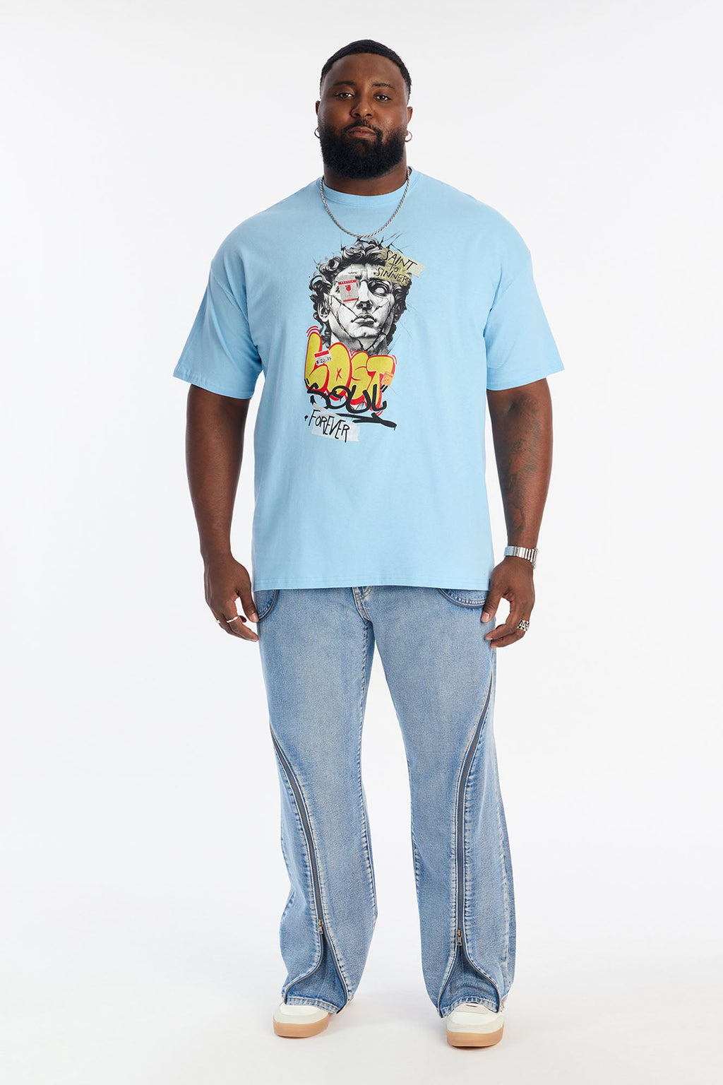 Another Lost Soul Short Sleeve Tee - Light Blue