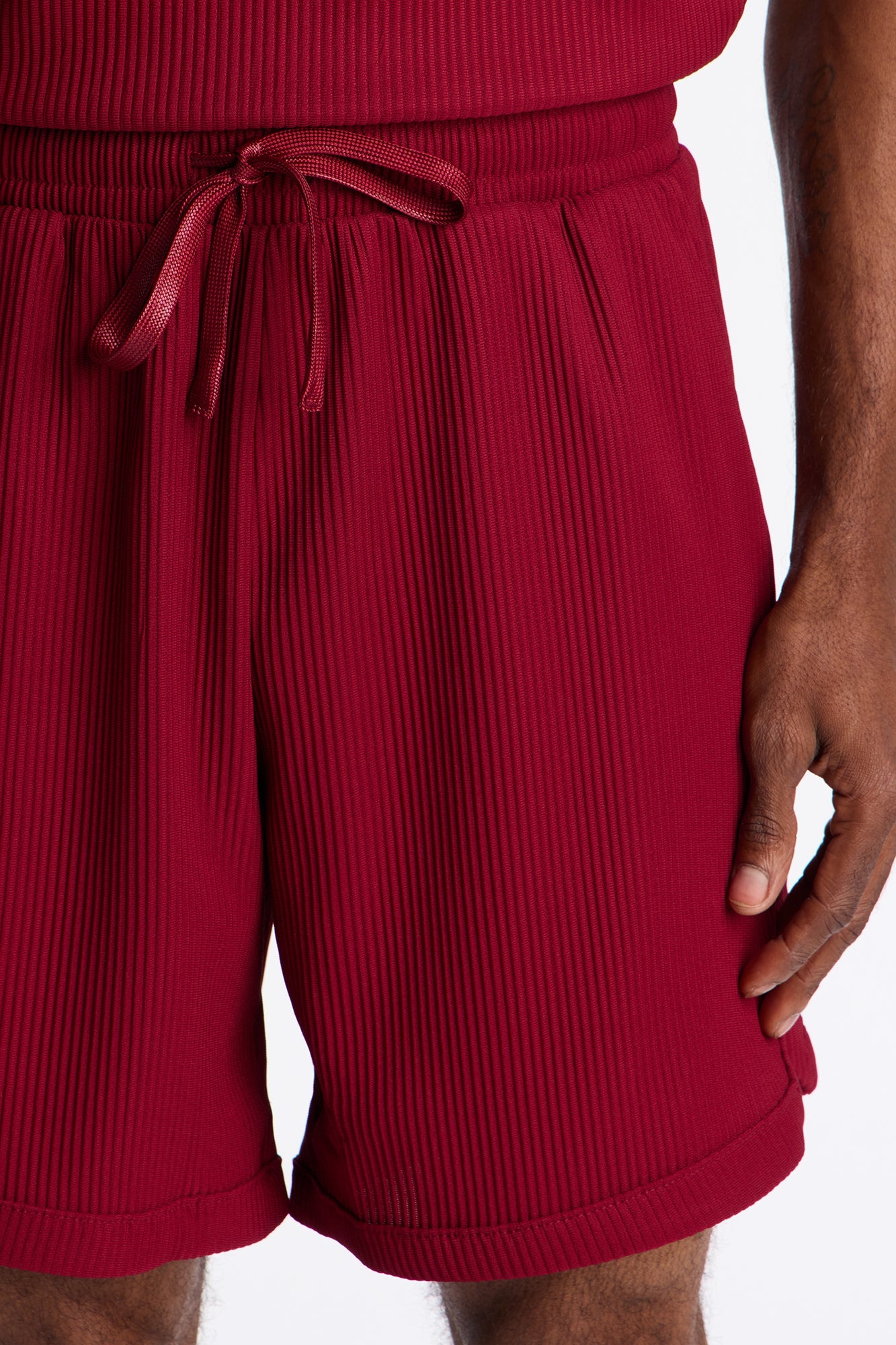 Show Up Basketball Short - Burgundy