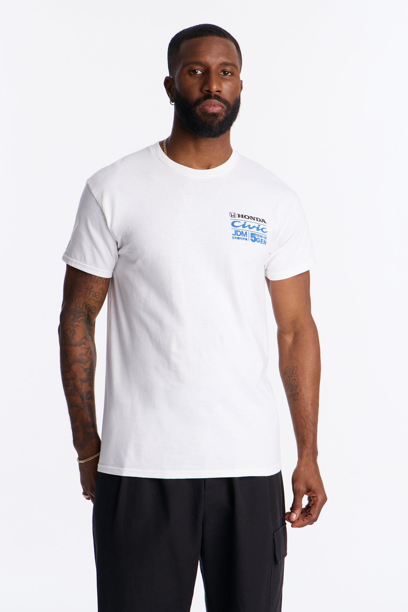 Honda Civic Hatchback JDM Short Sleeve Tee - White
