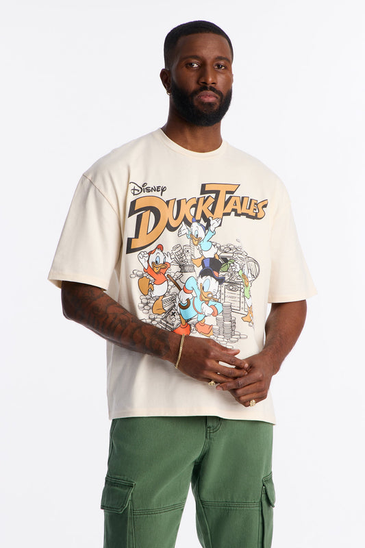 Disney Ducktales Boxy Short Sleeve Tee - Natural