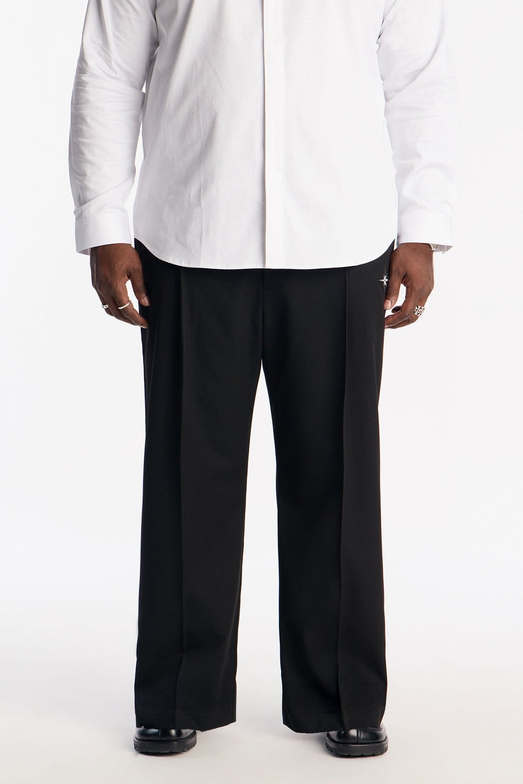Straight Star Marker Trouser - Black