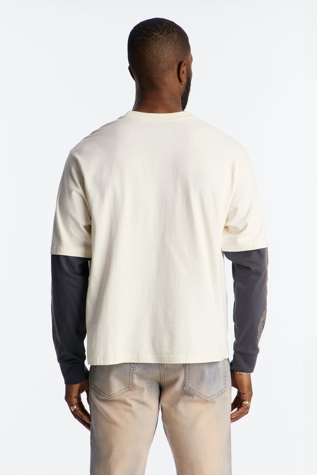 King Type Shii 2fer Long Sleeve Tee - White