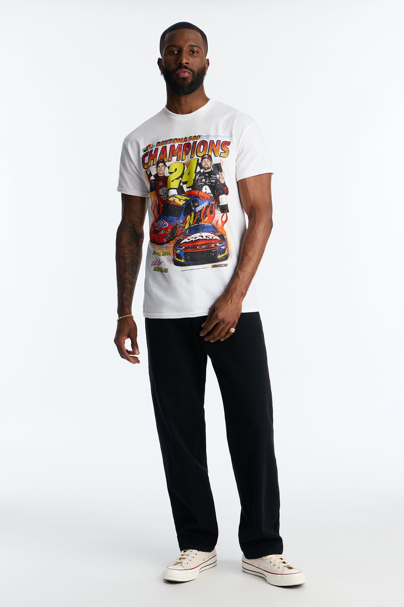 NASCAR Daytona 500 Vintage Short Sleeve Tee - White