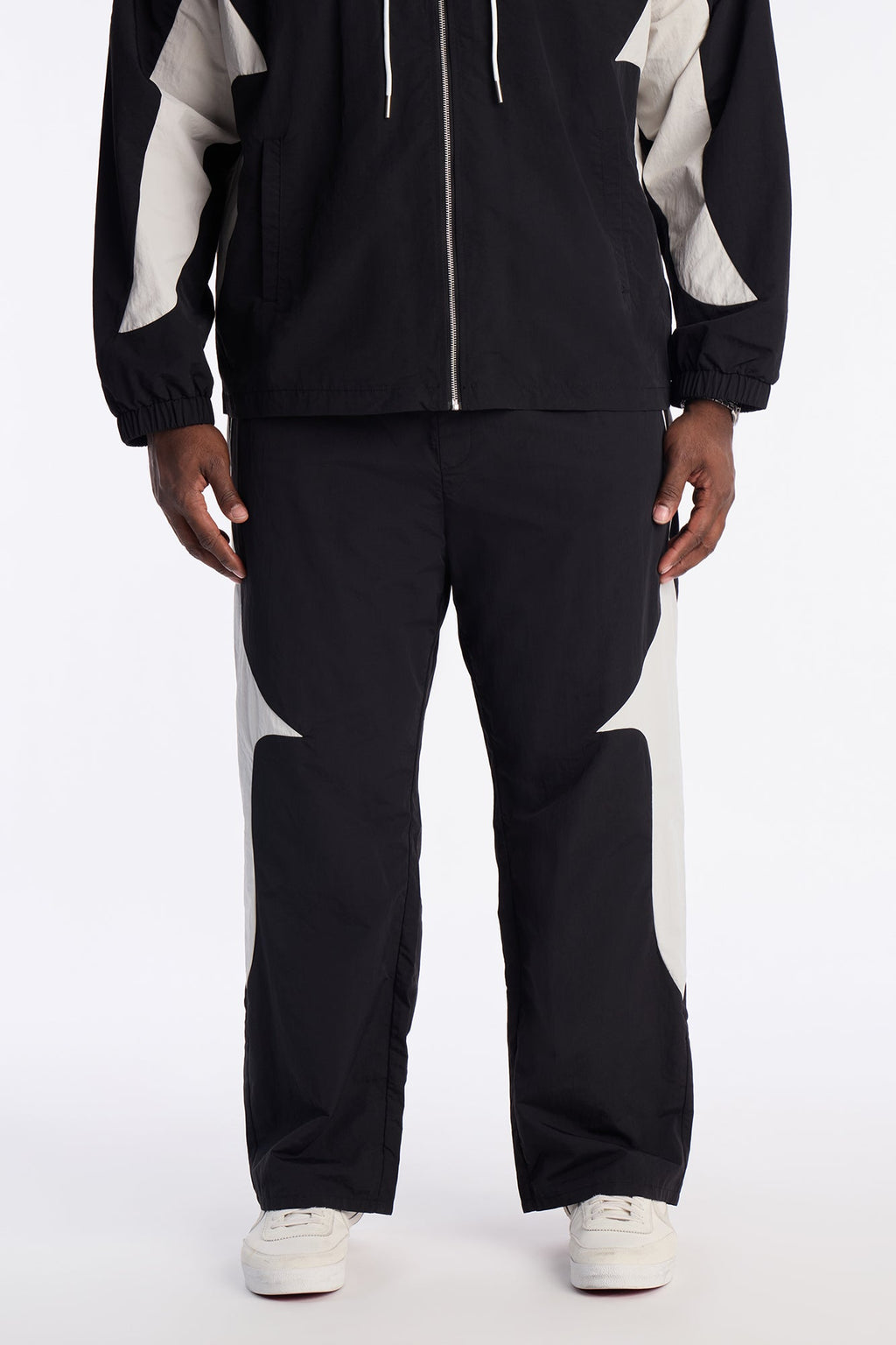 Straight Aura Coded Track Pant - Black