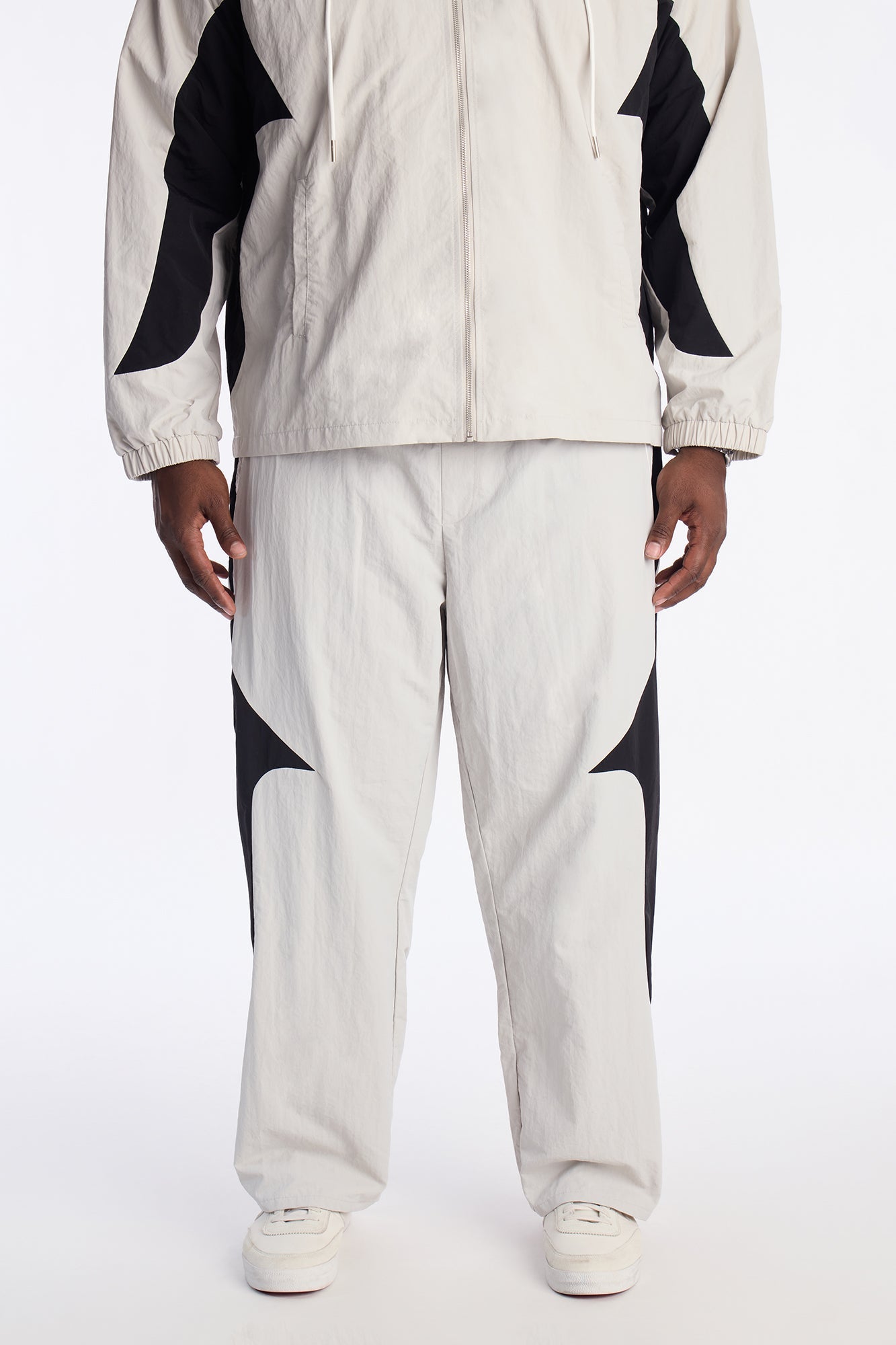 Straight Aura Coded Track Pant - Silver