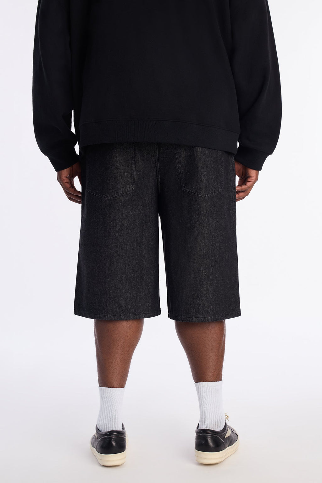 Baggy All Gem Denim Short - Black