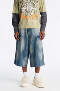 Super Baggy On Deck Cargo Denim Short - Dark Wash