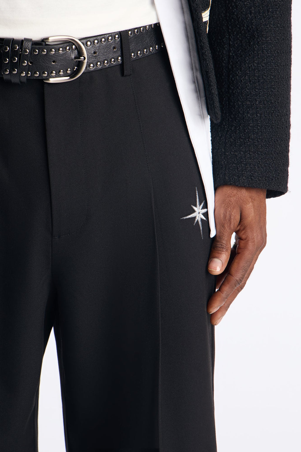 Straight Star Marker Trouser - Black