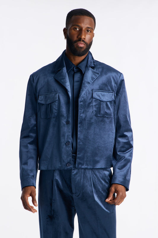 Cropped Nimbus Celestine Jacket - Navy